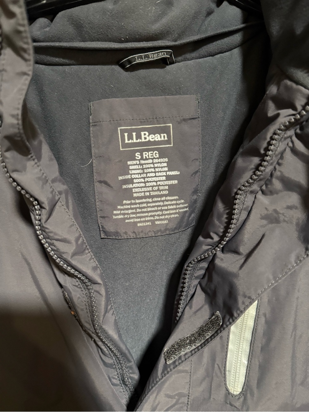 L.L. Bean Boys Black Puffer Jacket